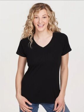 Dark Pink Woolx Mia V Neck